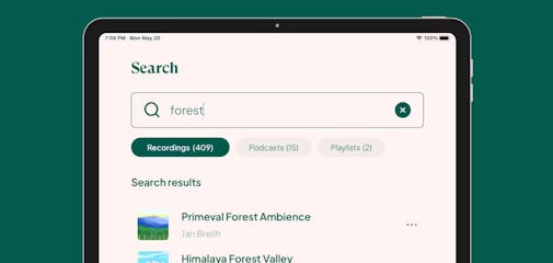 Listen to the sounds of the natural world with this Spotify for nature app.