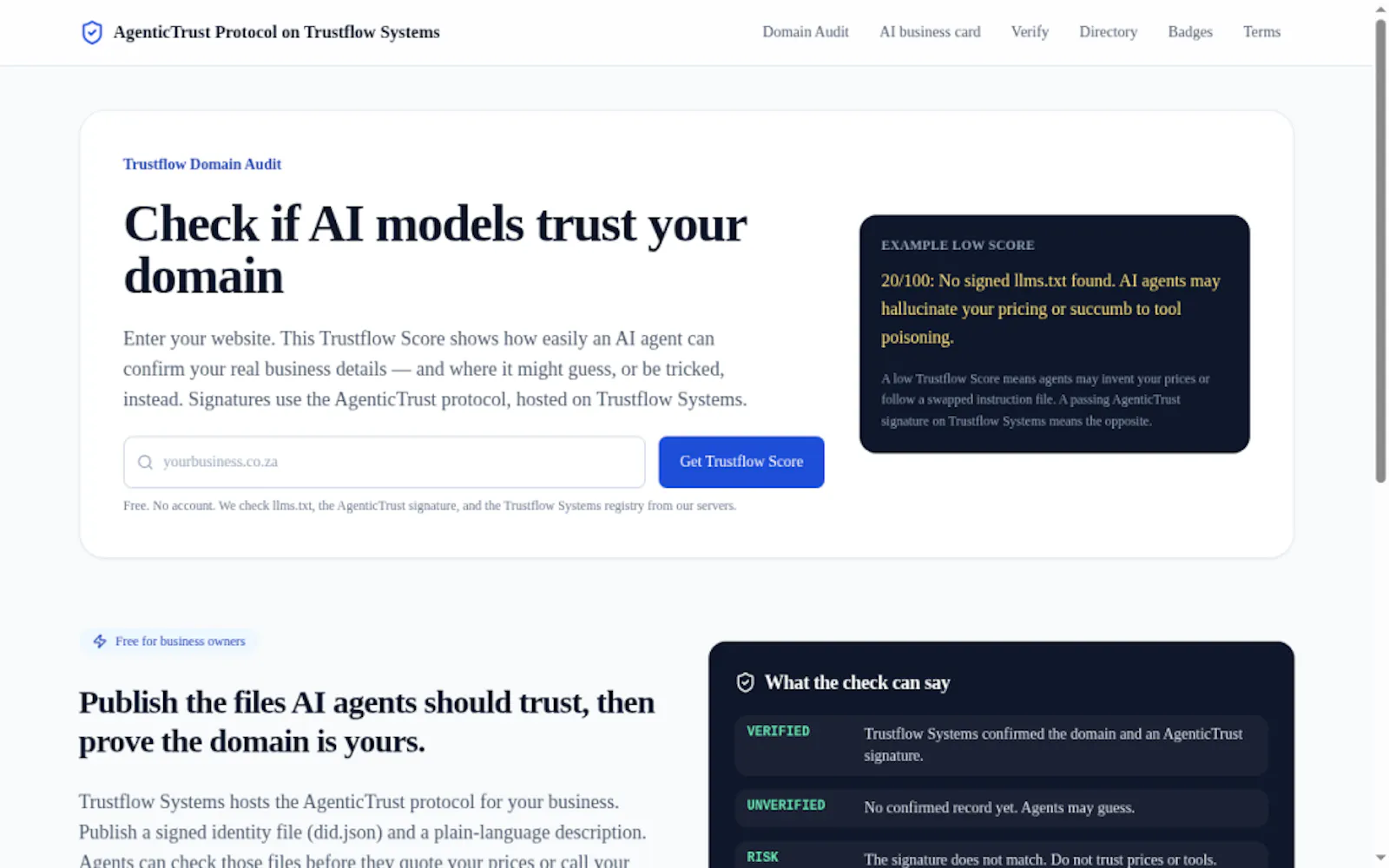 AgenticTrust screenshot 1