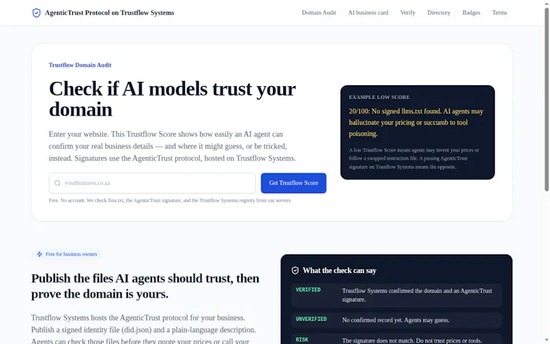 AgenticTrust screenshot 1