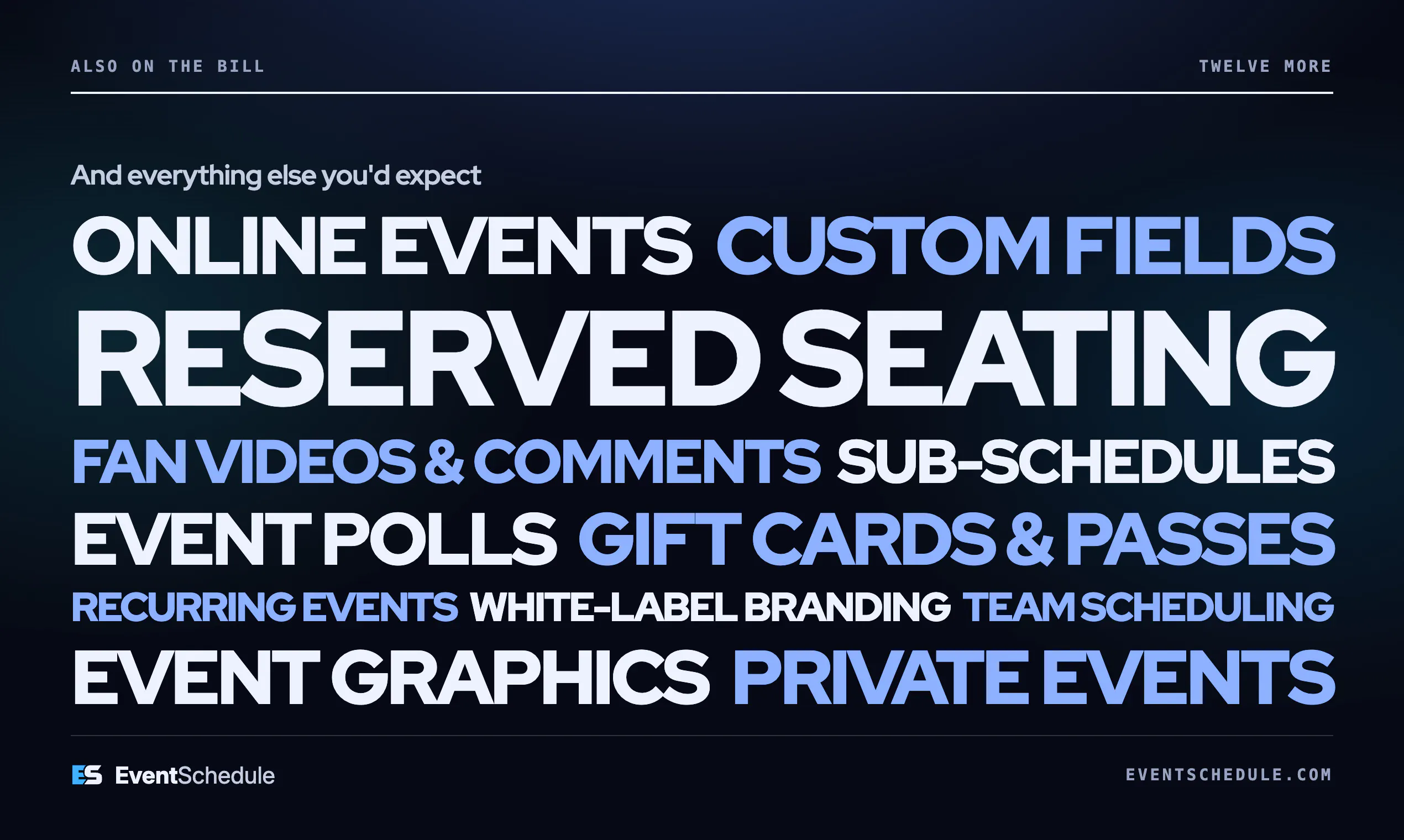 Event Schedule gallery image