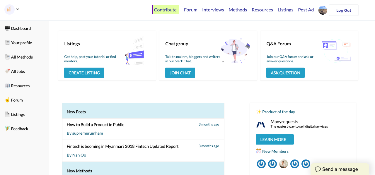 Poll option Dashboard image