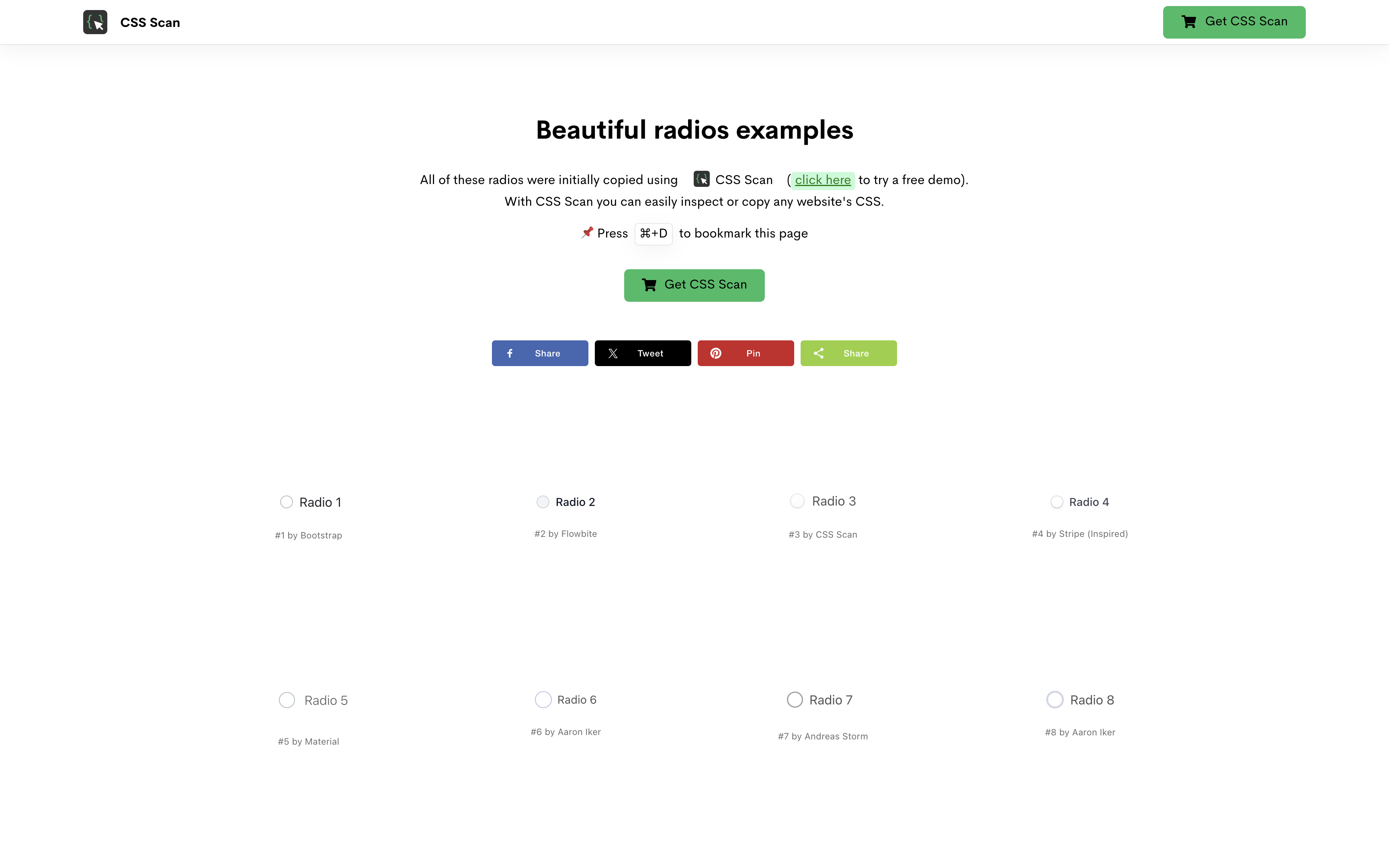Beautiful CSS Radios by CSS Scan media 2