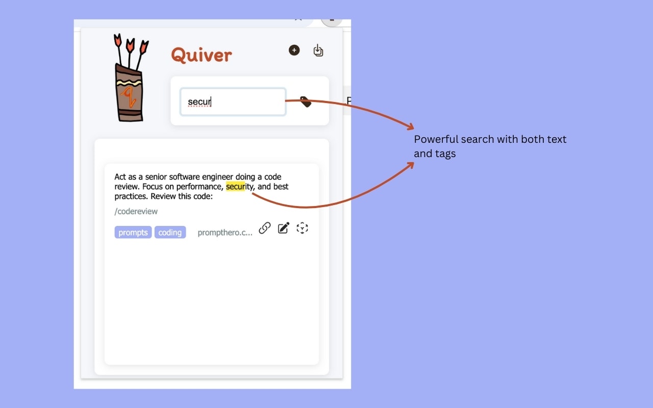 Quiver - менеджер фрагмента и расширитель текста media 3