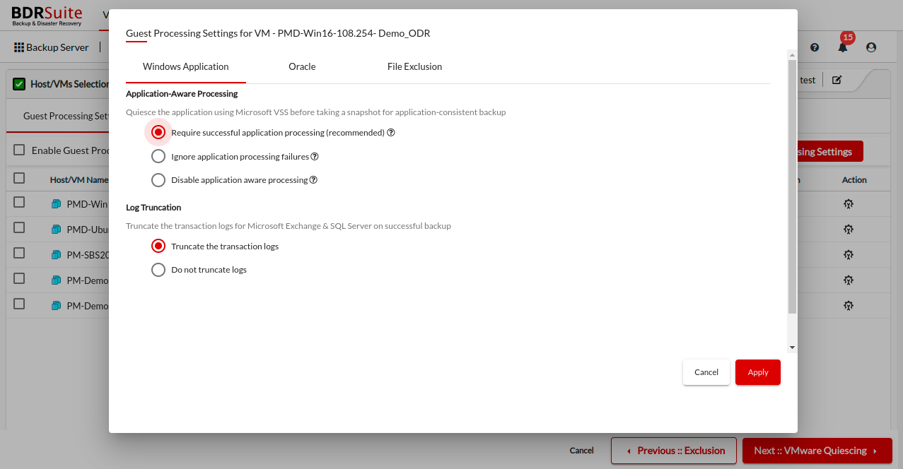 Vembu Bdrsuite media 4
