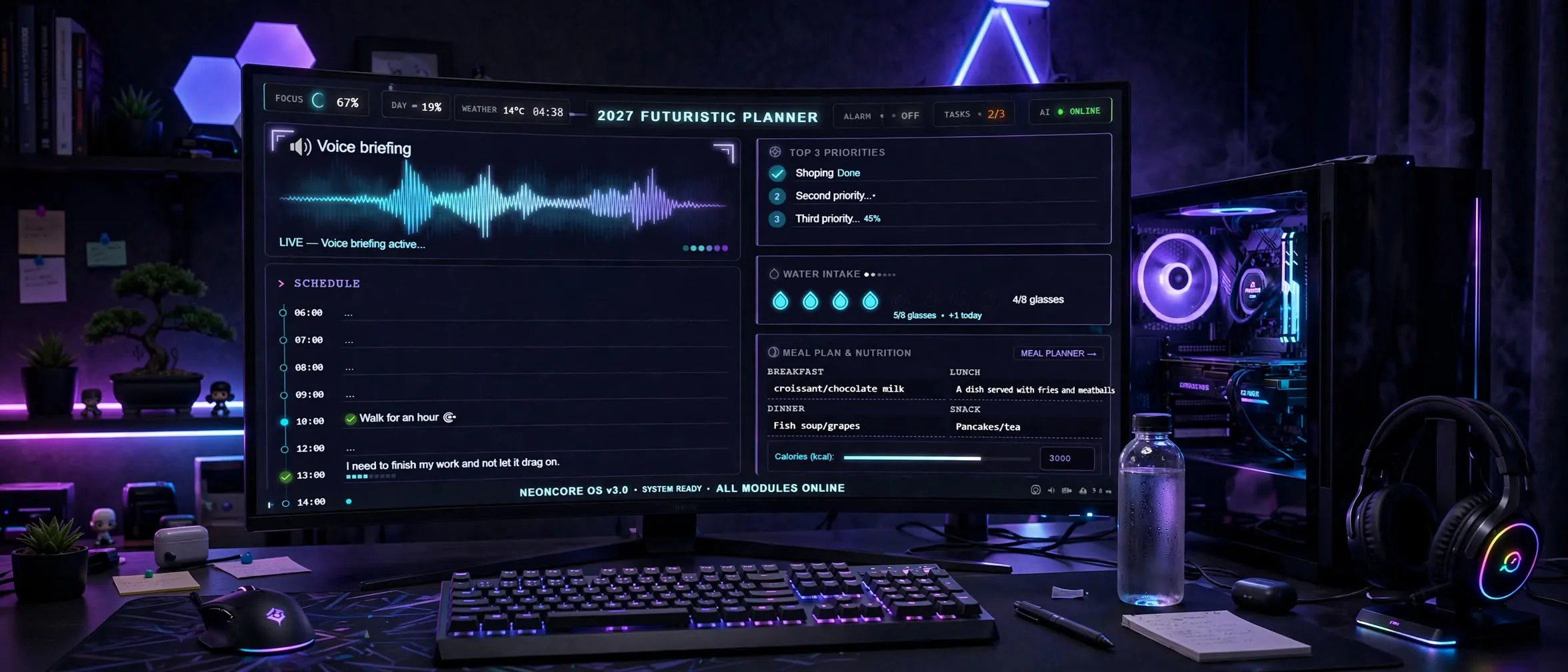 2027 Cyberpunk Digital Planner gallery image