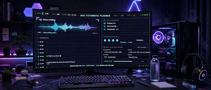 2027 Cyberpunk Digital Planner screenshot 1