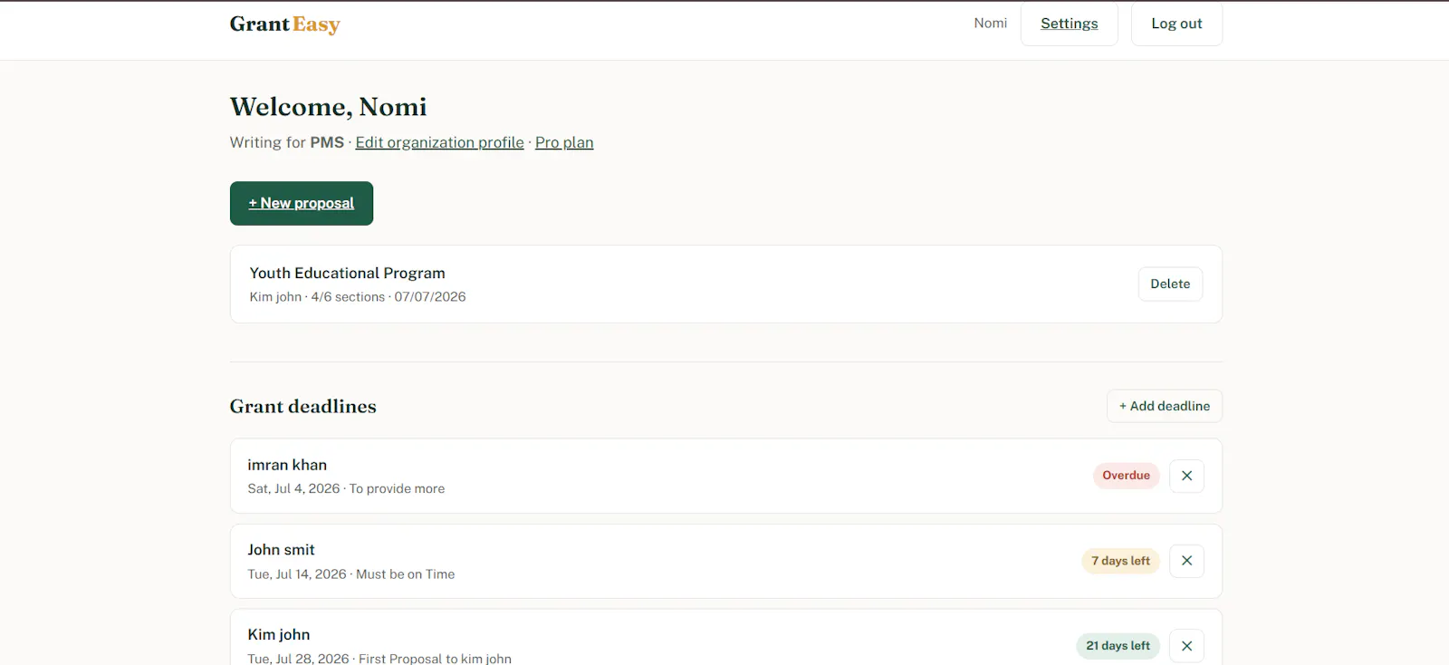 GrantEasy screenshot 6