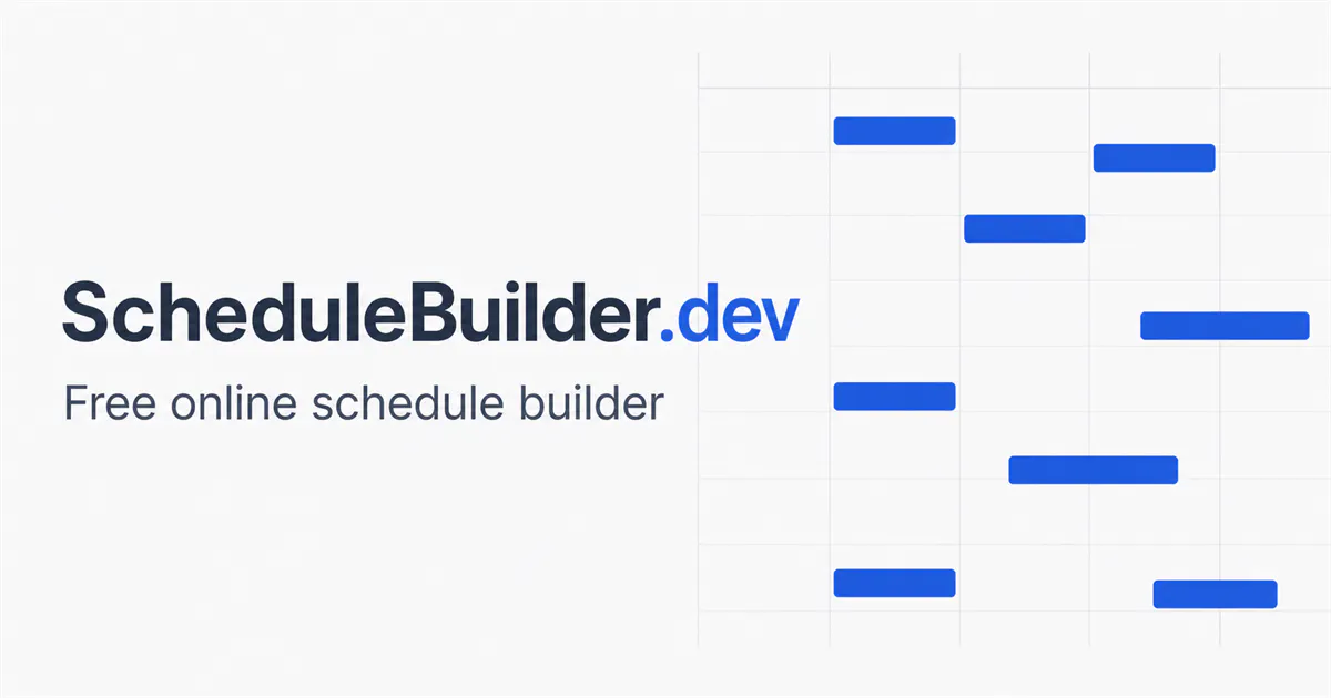 ScheduleBuilder.dev gallery image