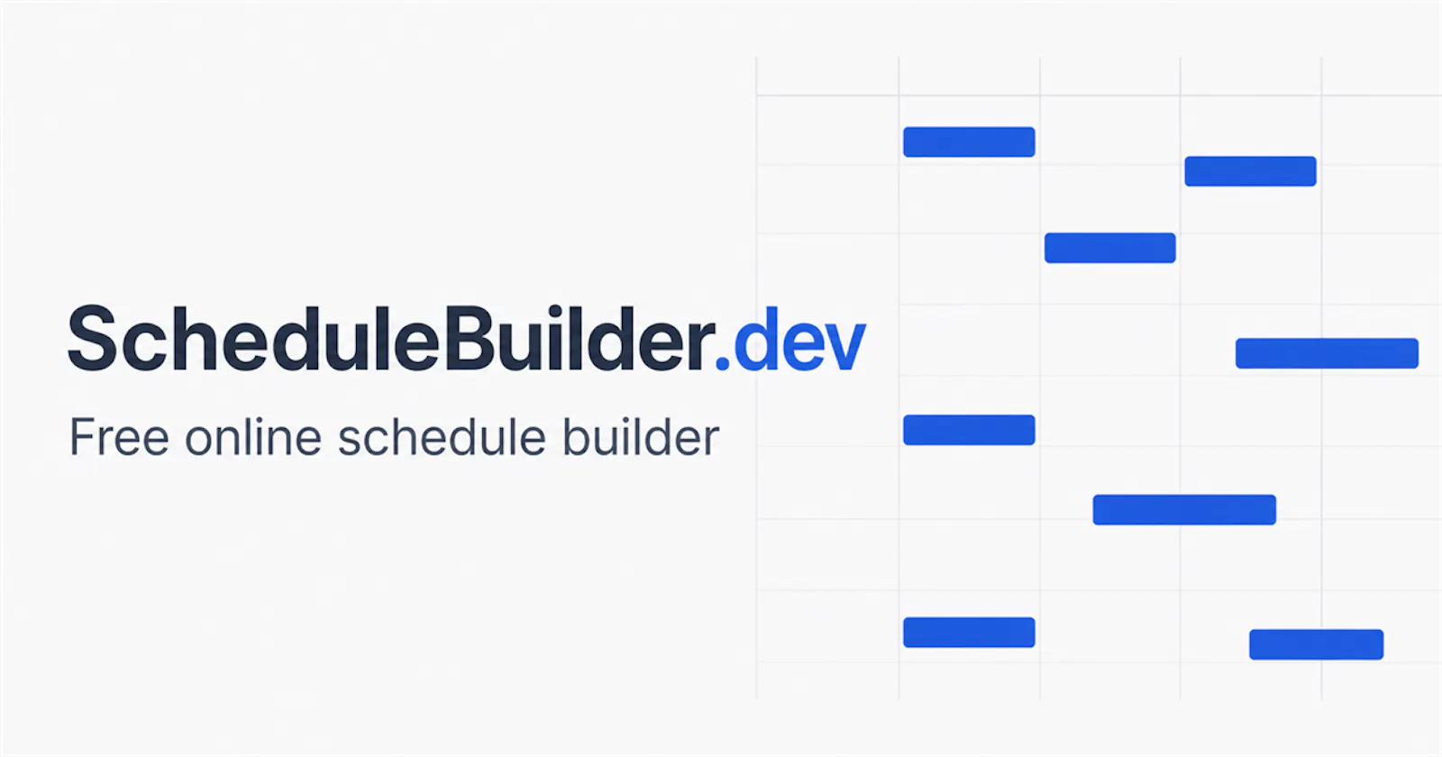 ScheduleBuilder.dev screenshot 1