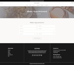 Leonie: Beauty Salon Website Template gallery image