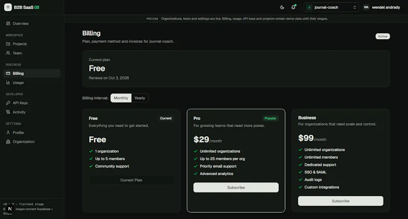 B2B SaaS OS   screenshot 6