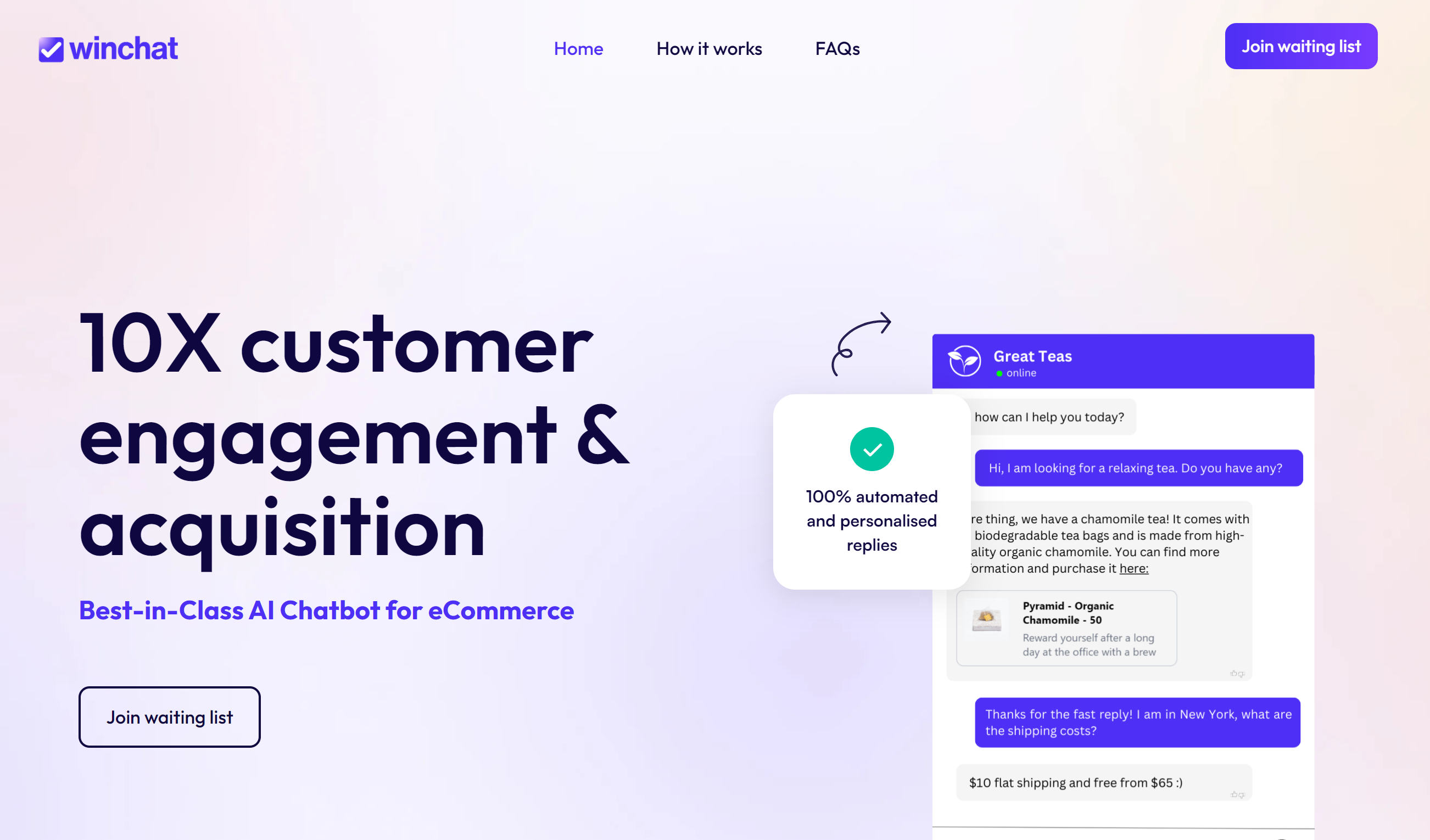 Winchat - E -Commerce -AI -Chatbot für den 10 -fachen Kundensupport und Akquisition Medien 1