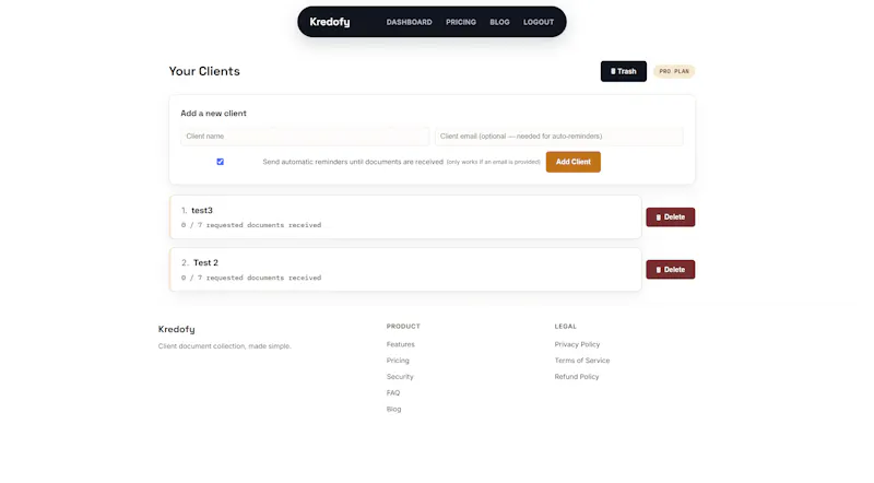 Kredofy screenshot 3