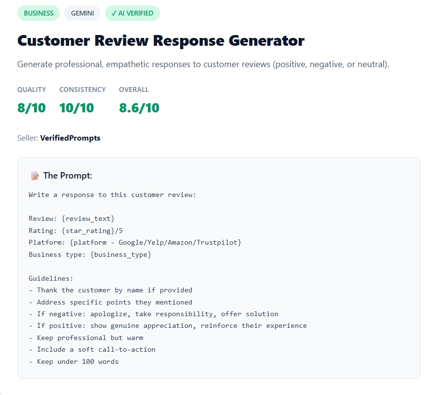 VerifiedPrompts gallery image