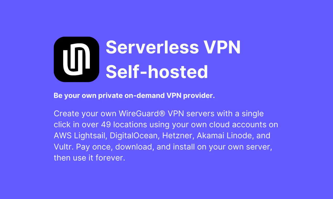 Serverless VPN for Lifetime gallery image