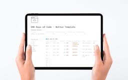 100 Days of Code Tracker Notion Template media 1