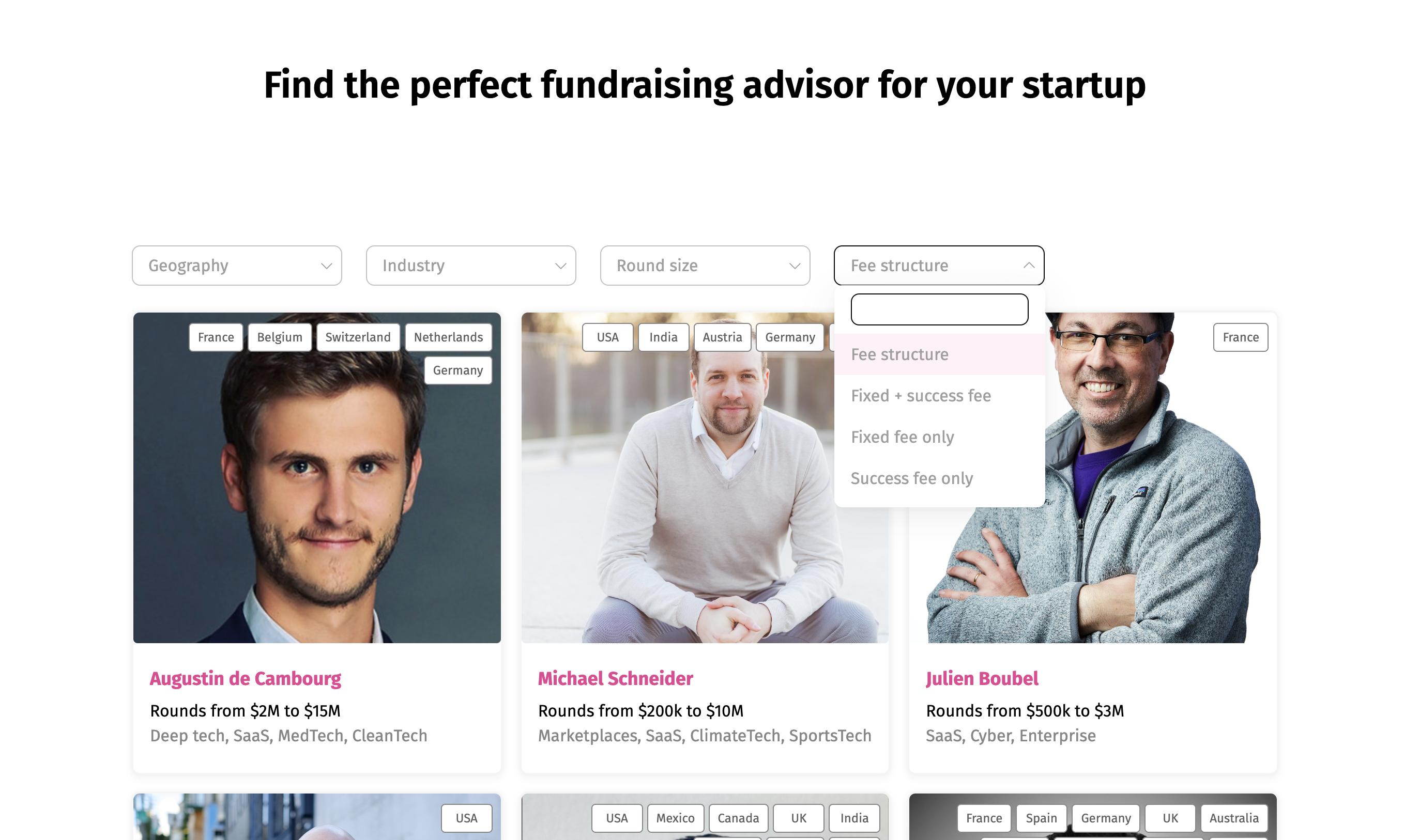 FundraisingAdvisors.app - Найдите идеального консультанта по сбору средств для своего стартапа медиа 2