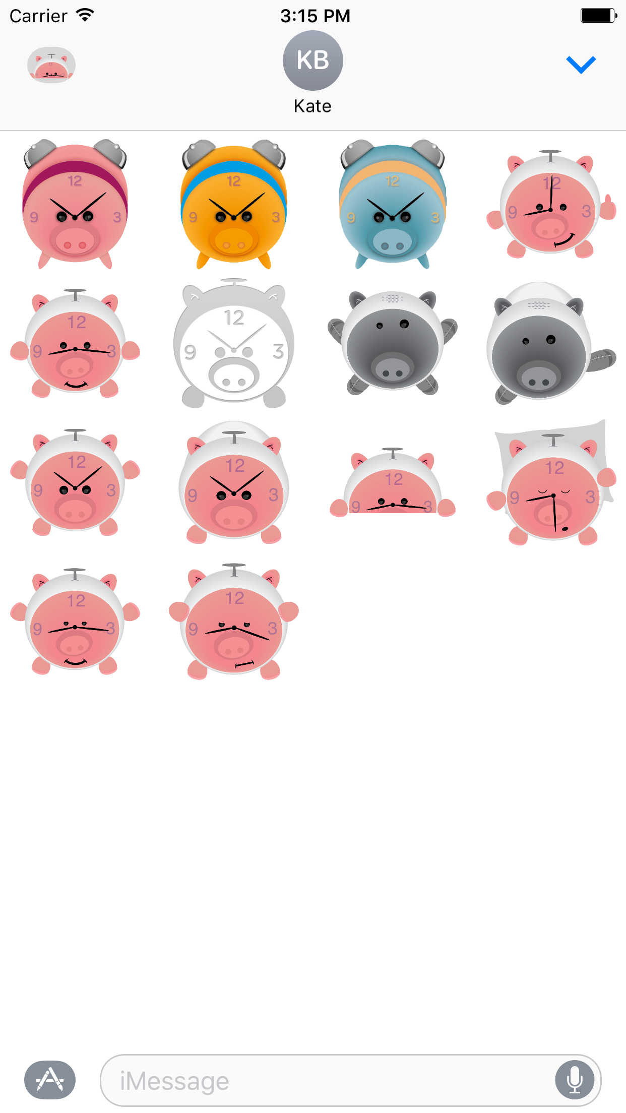 PiggyAlarm (iMessage sticker pack) gallery image