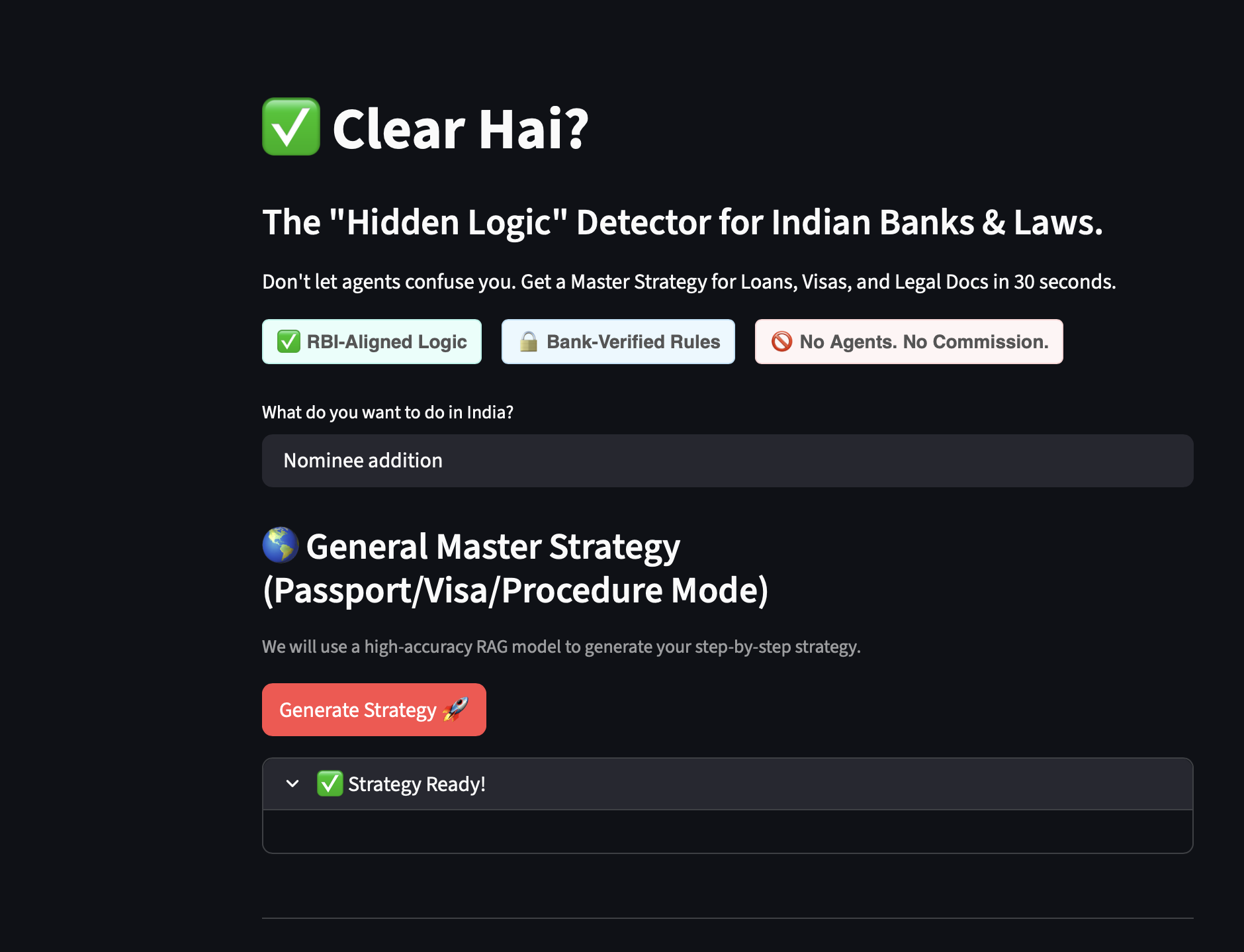 Clear Hai? - Screenshot 5 showing product features and functionality