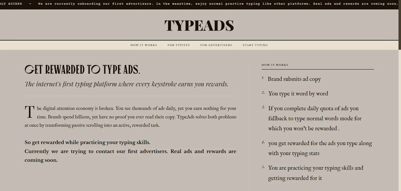 TypeAds screenshot 1