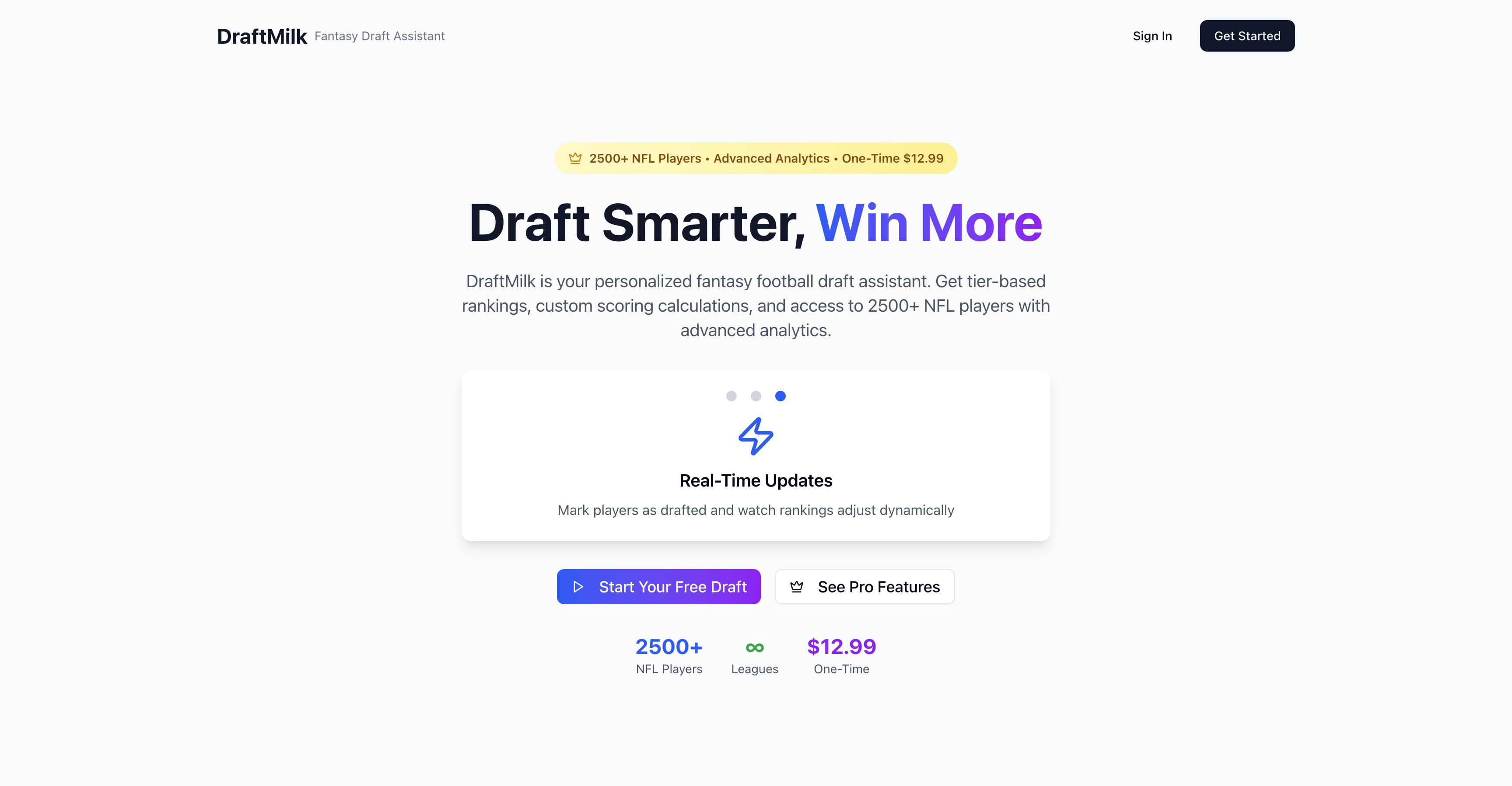 DraftMilk - Fantasy football draft assistant media 2