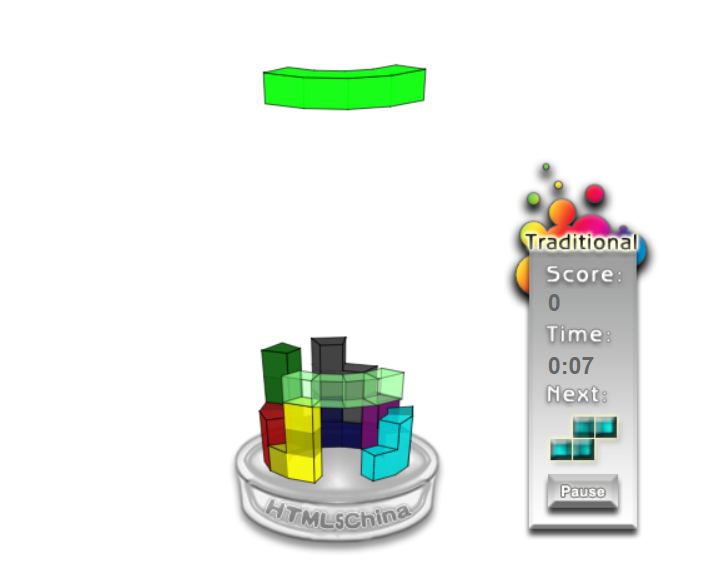 3d tetris game on browser