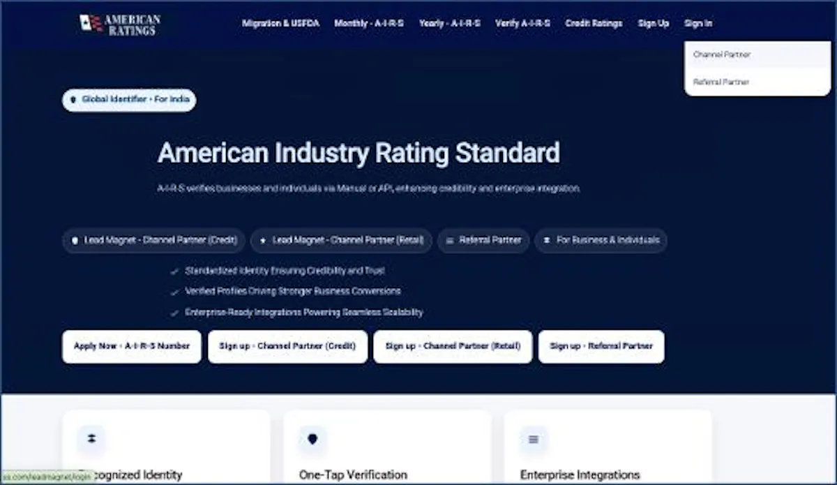 American Ratings Lead Magnet Portal