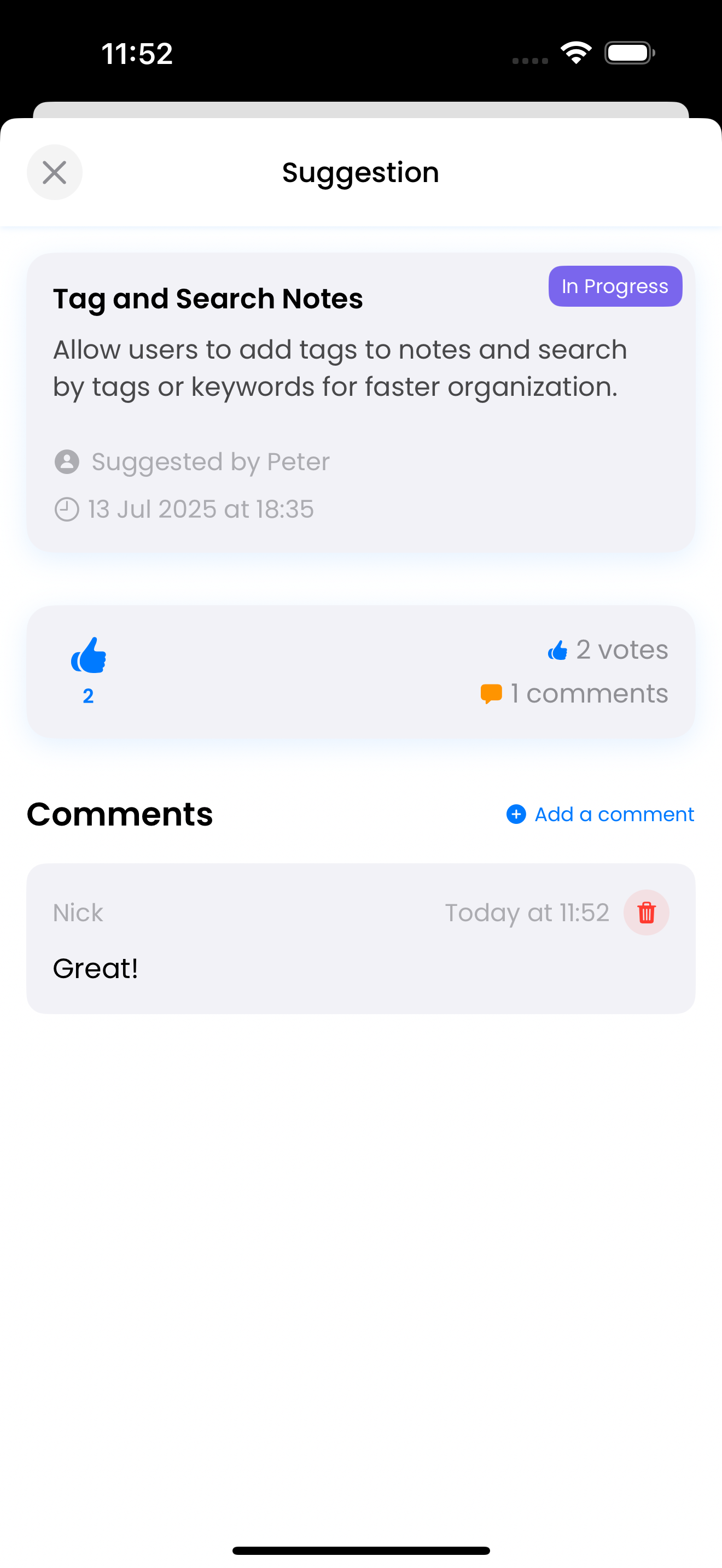 Votice: Feedback Manager gallery image