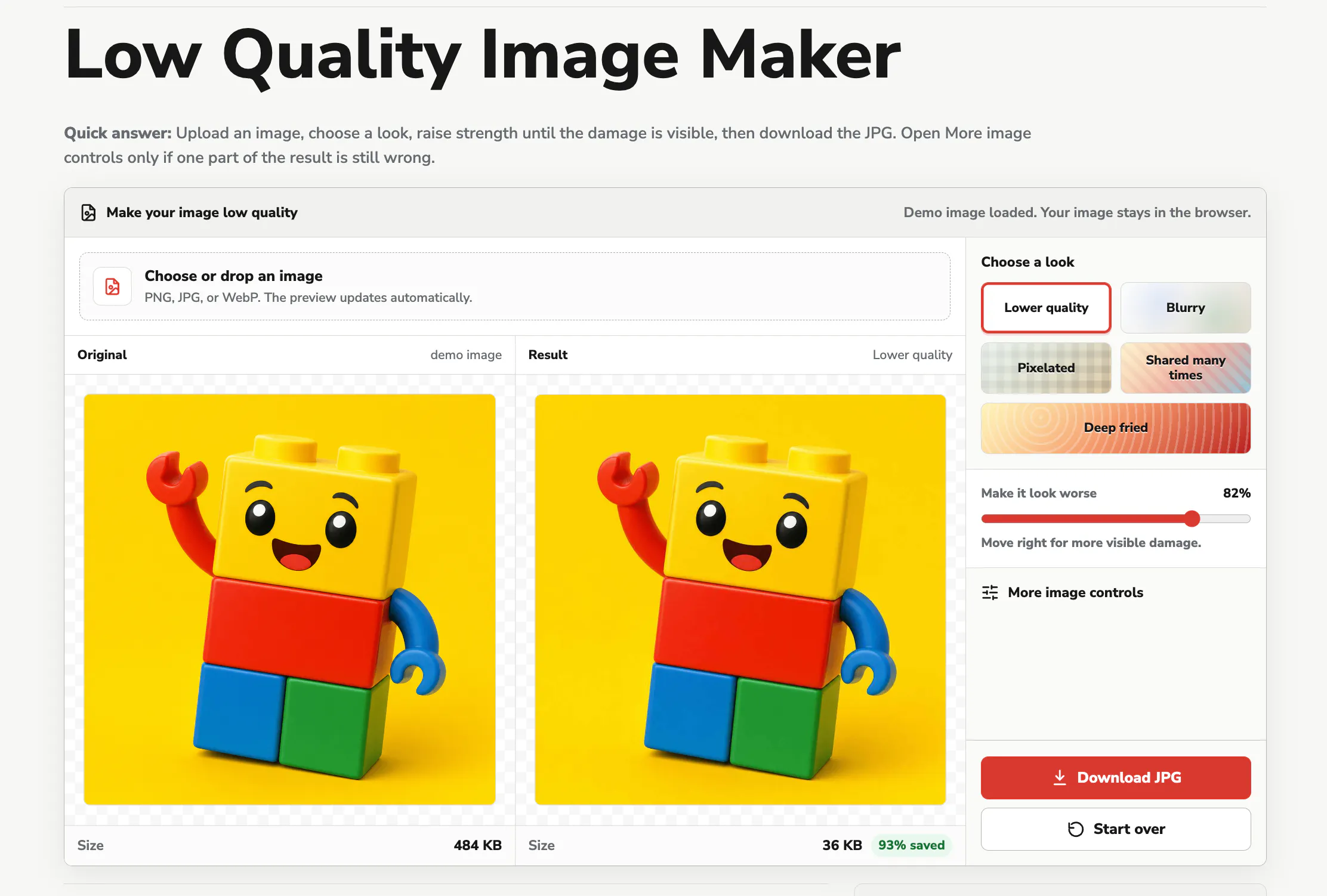 Bad Quality Image Maker gallery image