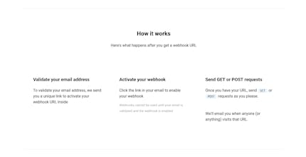 Webhooked.email gallery image