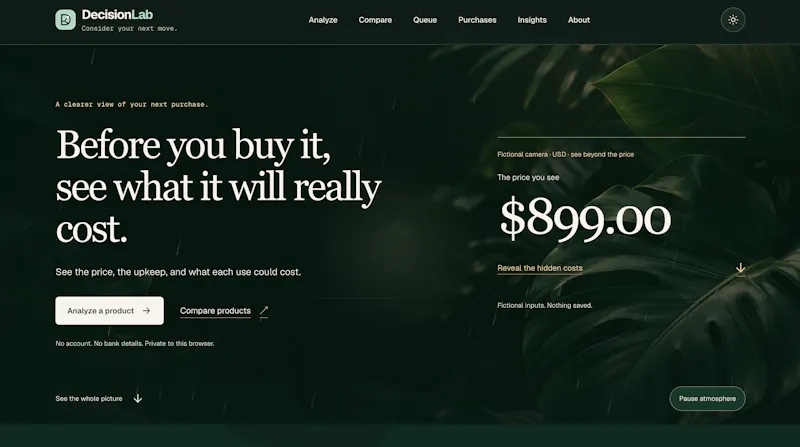 DecisionLab screenshot 1