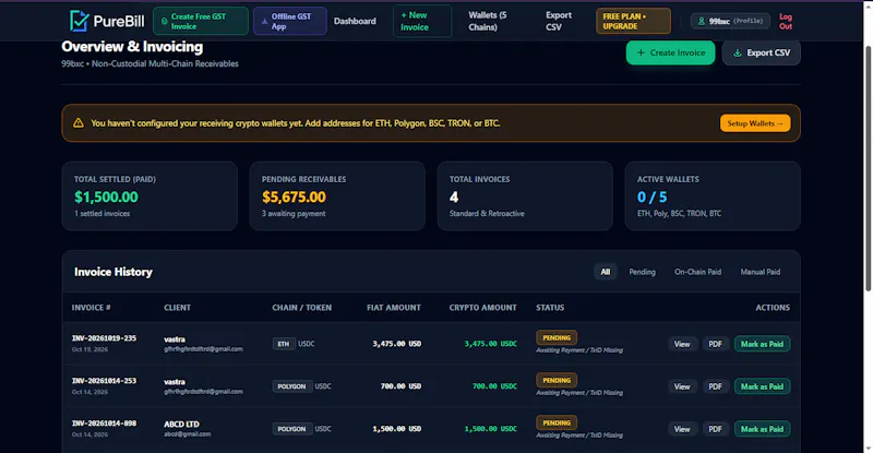 PureBill screenshot 2