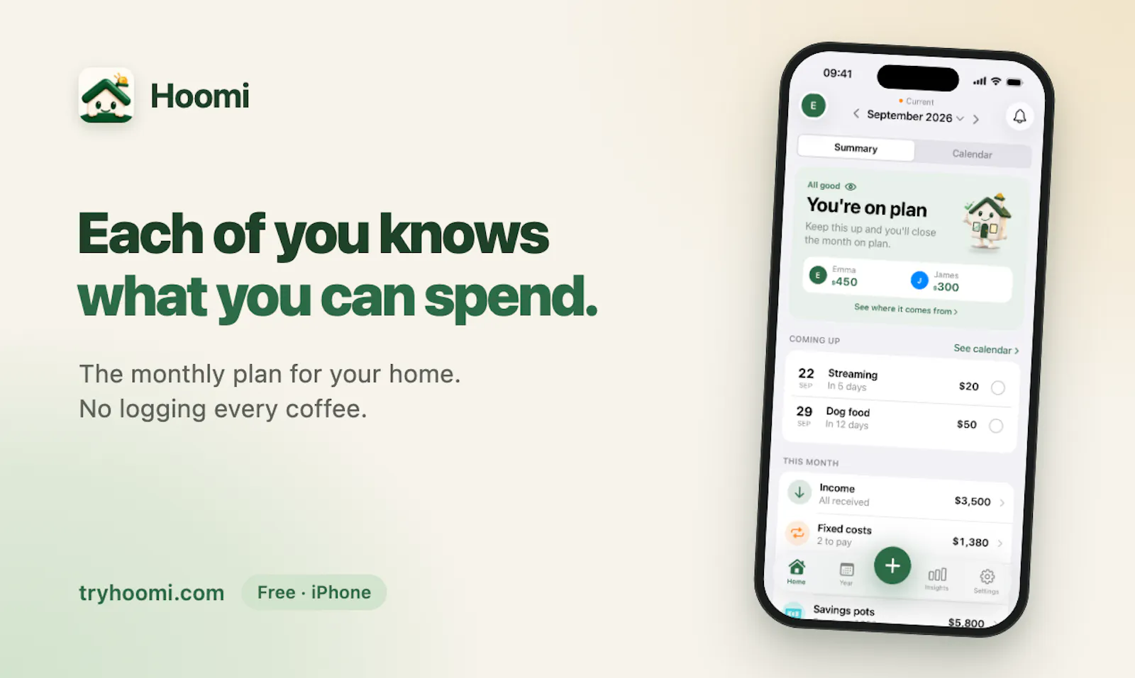 Hoomi screenshot 2