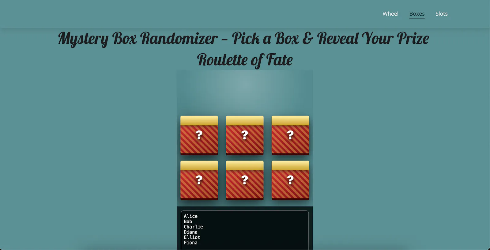 Roulette of Fate screenshot 1