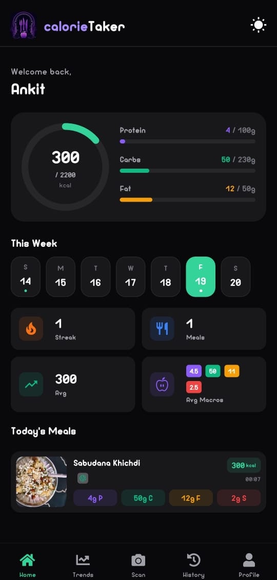 CalorieTaker — AI Nutrition gallery image