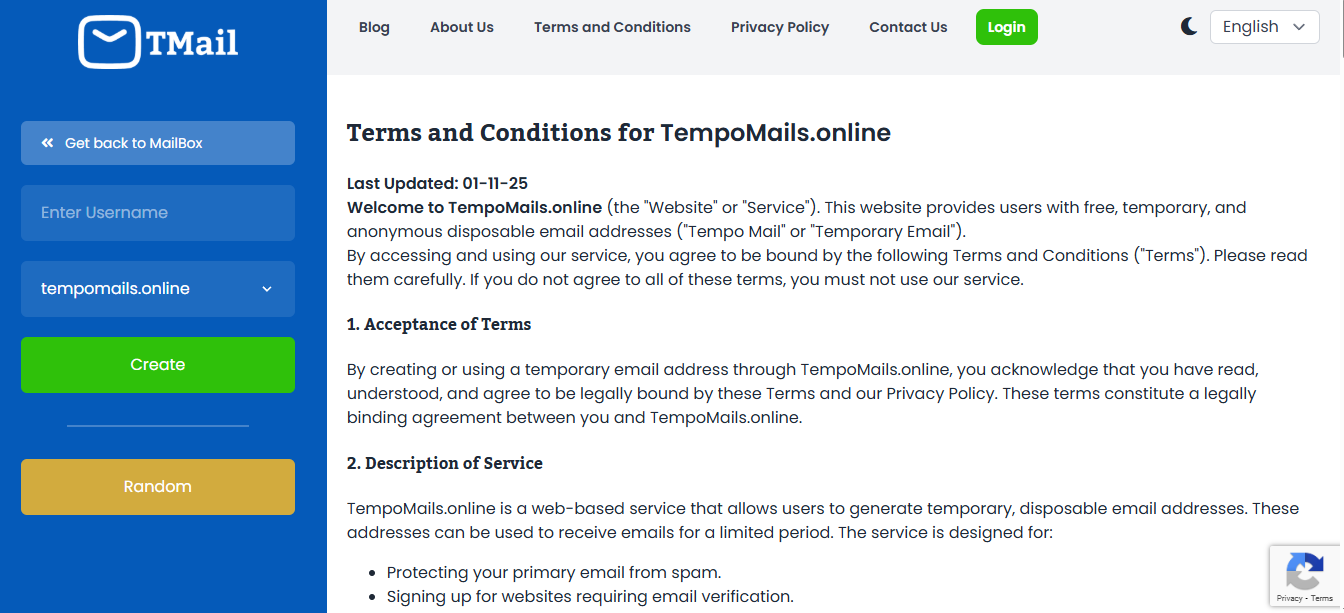 Temp Mails - Screenshot 2 preview