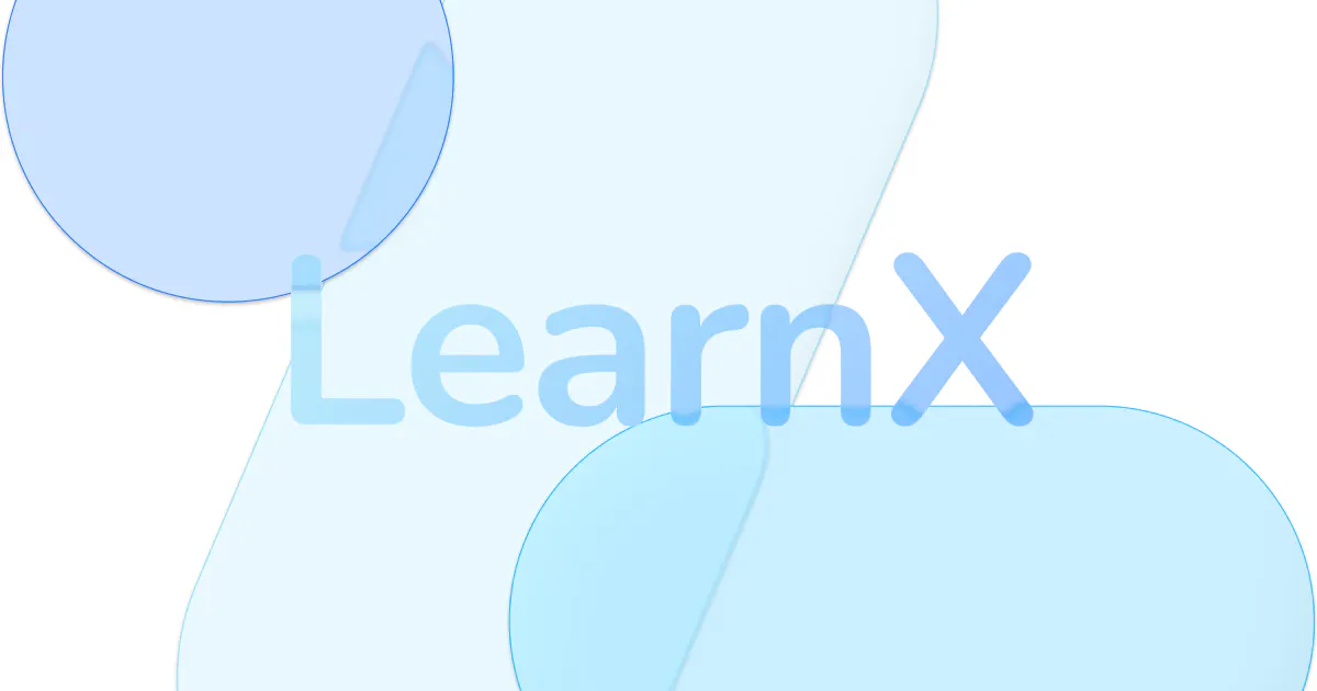 LearnX 제품 배너