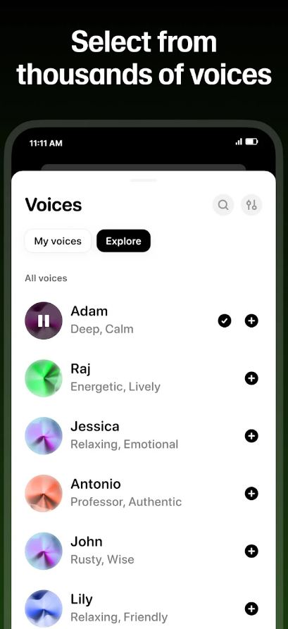ElevenLabs app for iOS and Android media 4