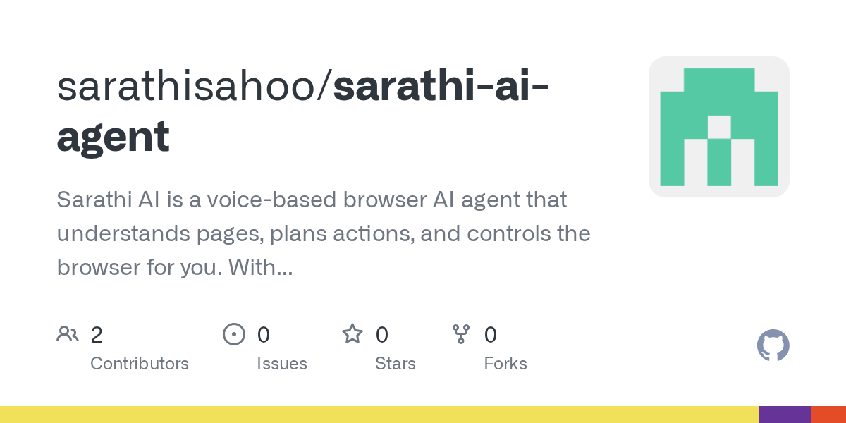 Sarathi AI Agent - Main product screenshot demonstrating key features and user interface