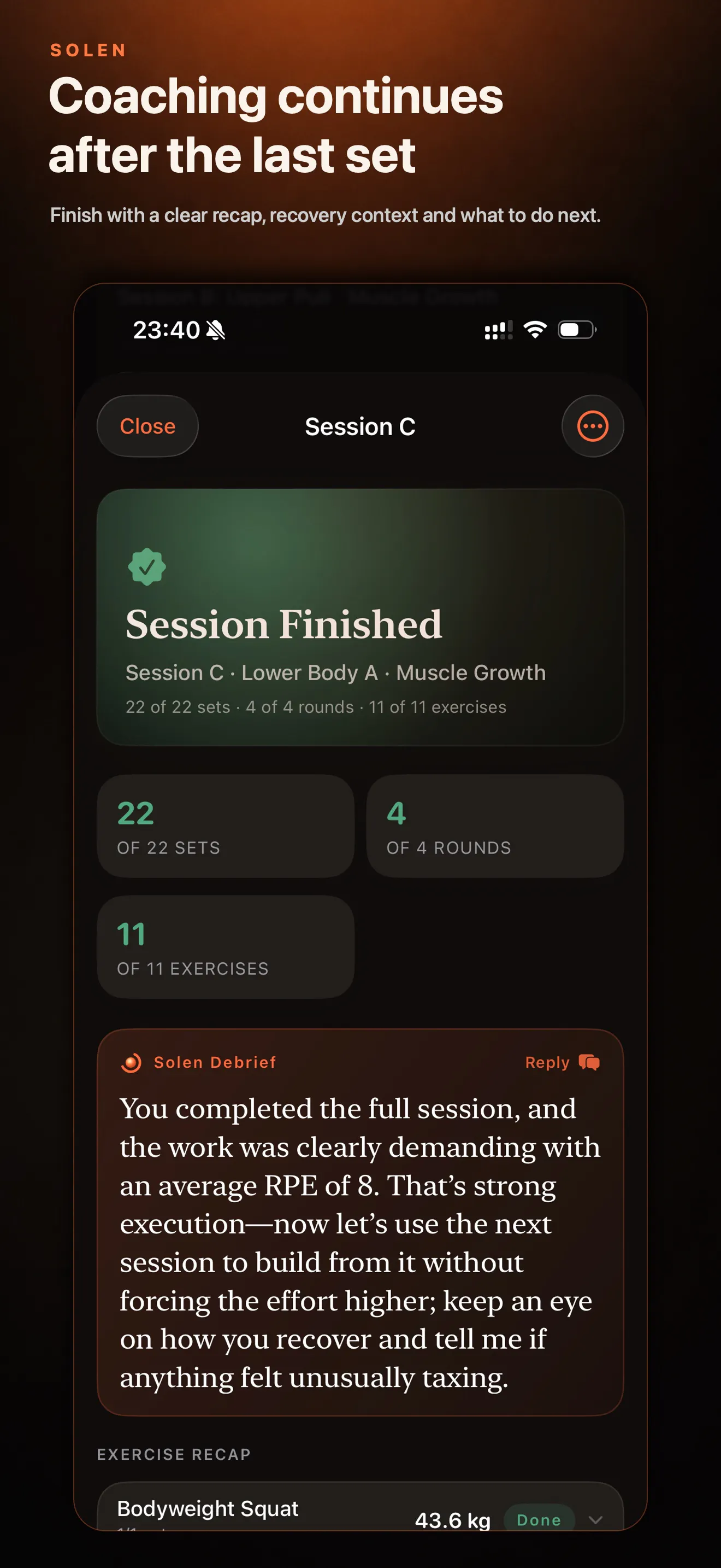 Solen — AI Personal Trainer gallery image