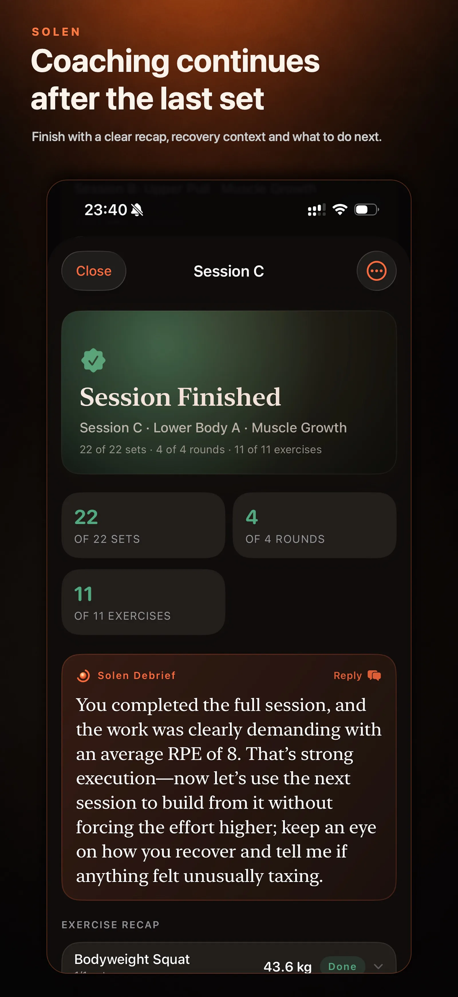 Solen — AI Personal Trainer screenshot 9