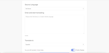 Old Norse Translator gallery image