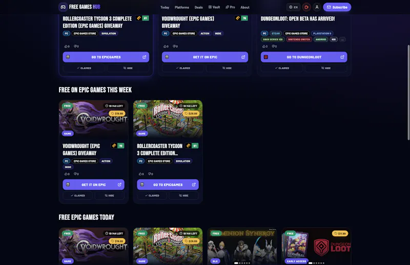 Free Games Hub screenshot 4