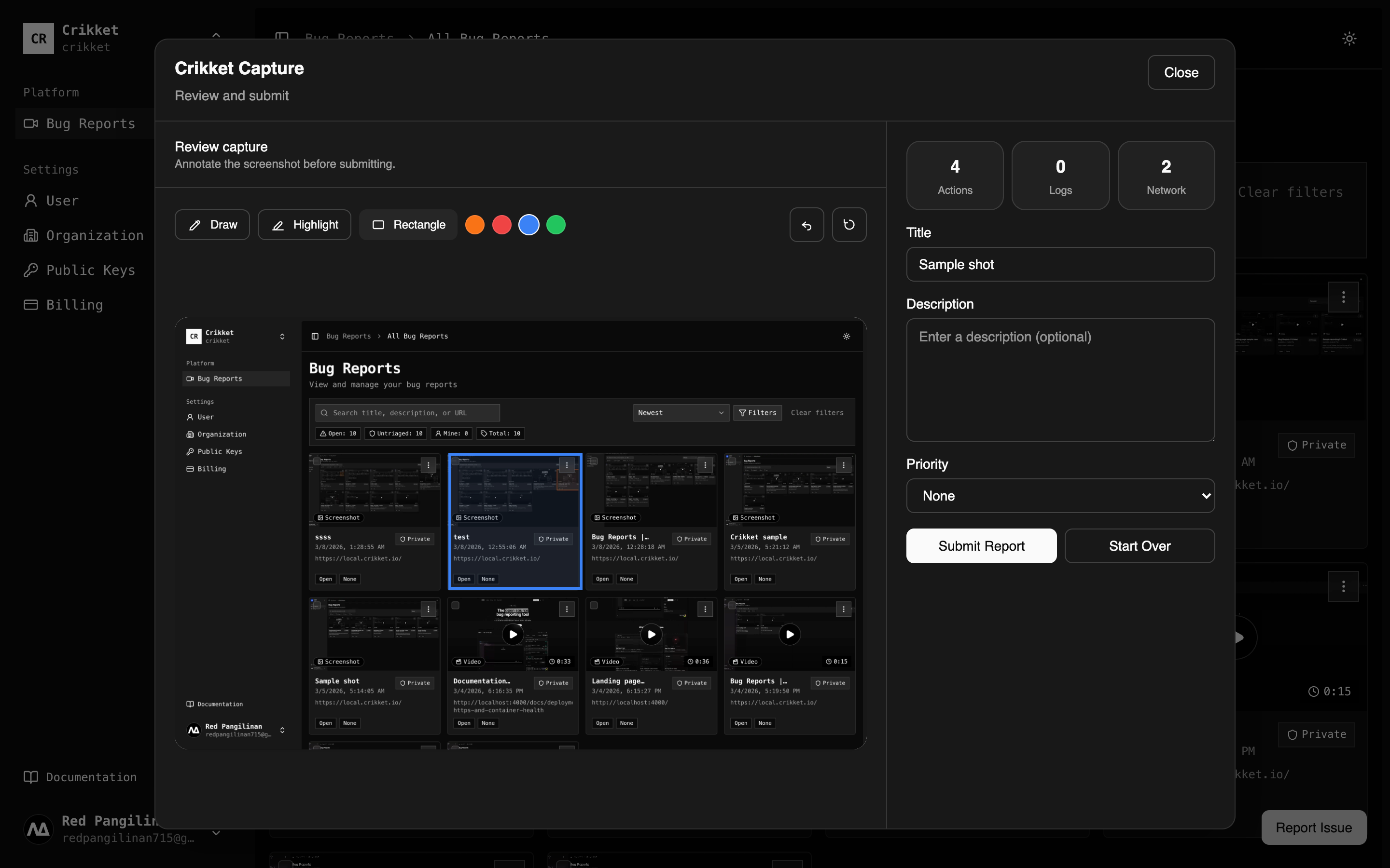 Crikket - Screenshot 3 showing product features and functionality
