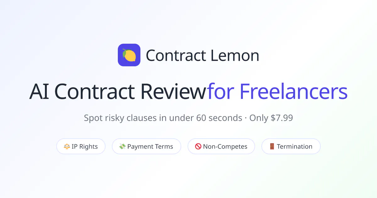 Contract Lemon 제품 배너