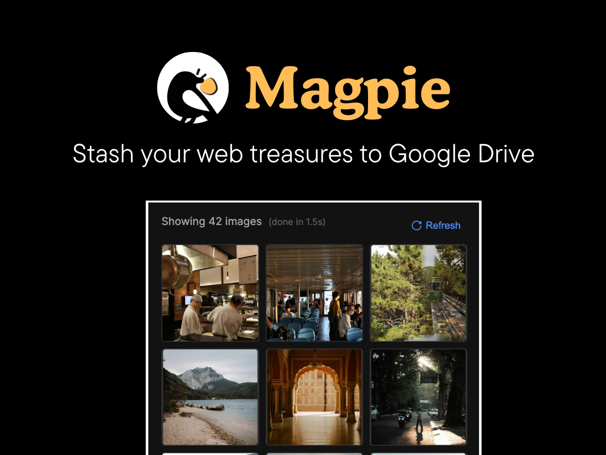 وسائط العقعق - خبأ كنوز الويب في Google Drive 2