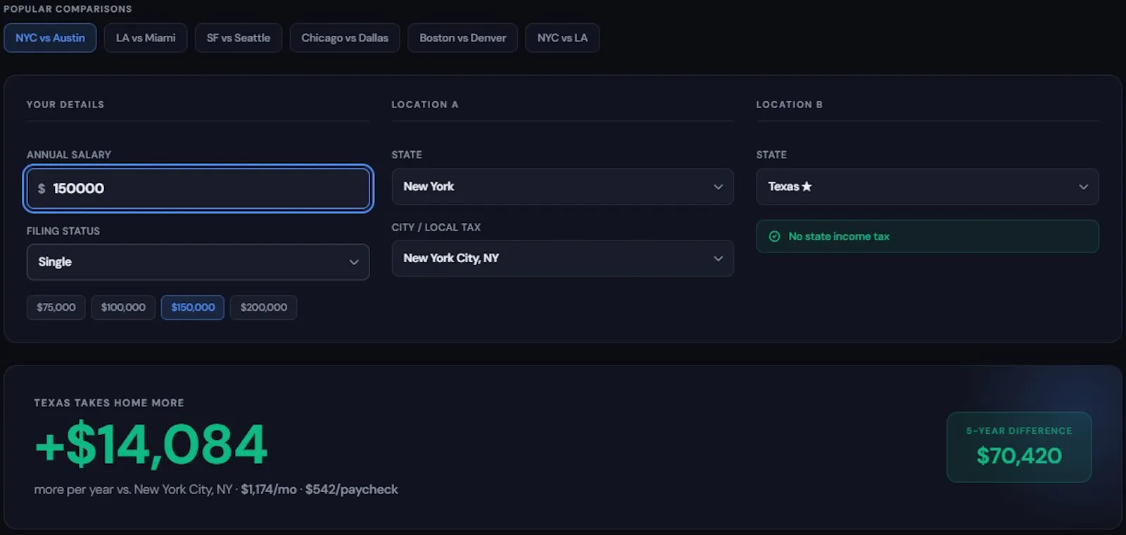 PaycheckCalc screenshot 2