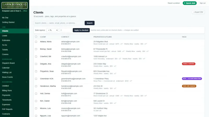 Lawn Service IQ screenshot 2 (video preview)