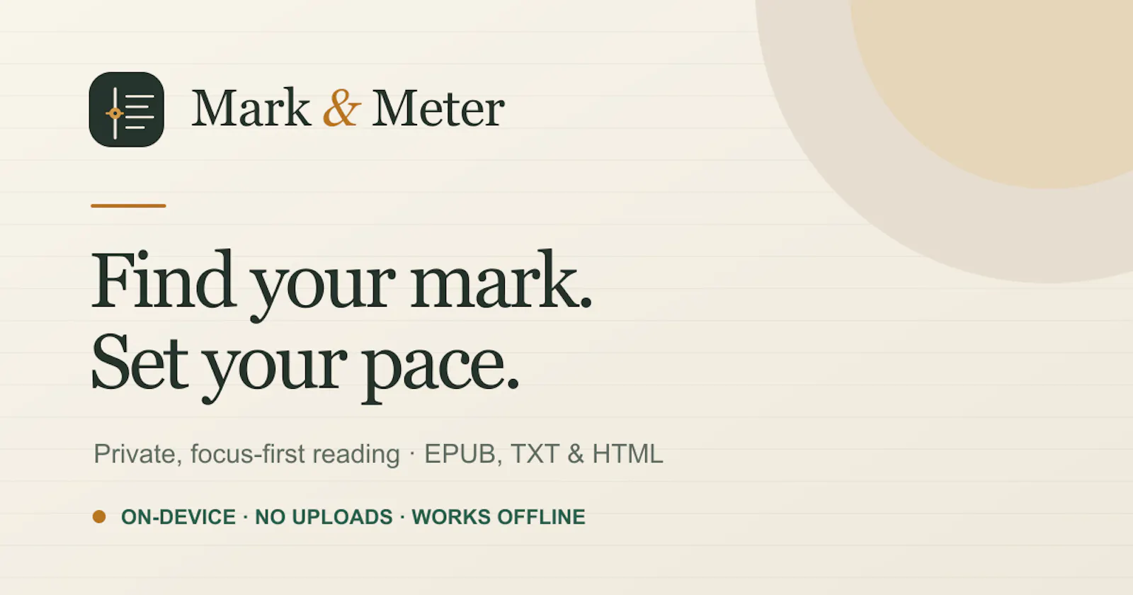 Mark & Meter screenshot 1