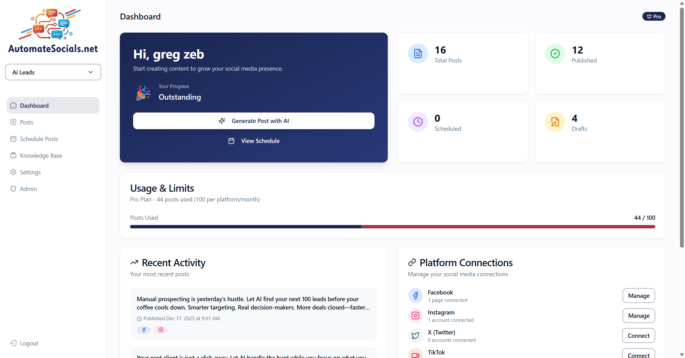 Fully Autonomous Social Media Management gallery image
